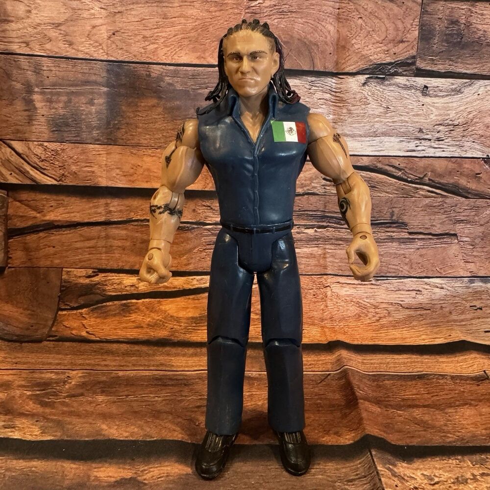 WWE Psychosis Mexicools Action Figure Jakks Pacific 2004 Blue Jumpsuit Loose